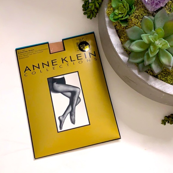 New Ann Klein style 923 signature sheer control contour top pantyhose Sheer leg